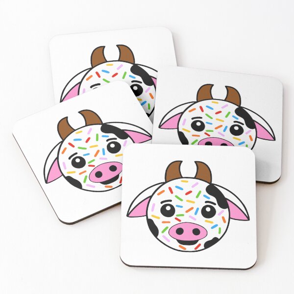Item preview, Sprinkled Cow Donut designed and sold by Sartoris Art.