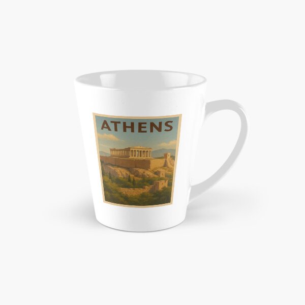 Item preview, Athens Greece Travel Art – Acropolis and Parthenon Souvenir Print designed and sold by Annika Shurafa.