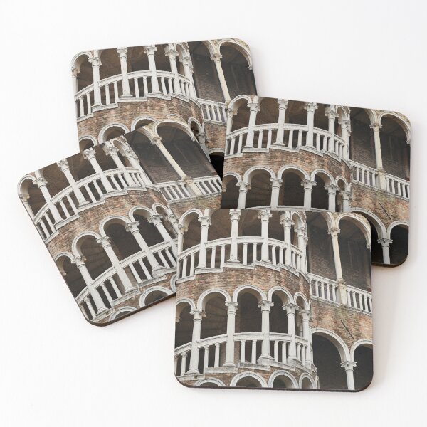 Item preview, Scala Contarini del Bovolo (Palazzo Contarini del Bovolo) facade detail,spiral staircases, Venice, Italy. designed and sold by goceris.