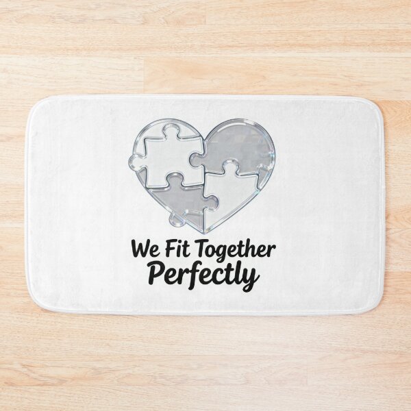 Item preview, We Fit Together Perfectly – Puzzle Heart Love Sticker, Artistic Design designed and sold by Gurjeetpixelart.