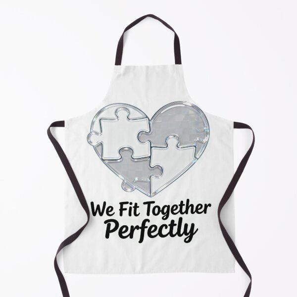 Item preview, We Fit Together Perfectly – Puzzle Heart Love Sticker, Artistic Design designed and sold by Gurjeetpixelart.