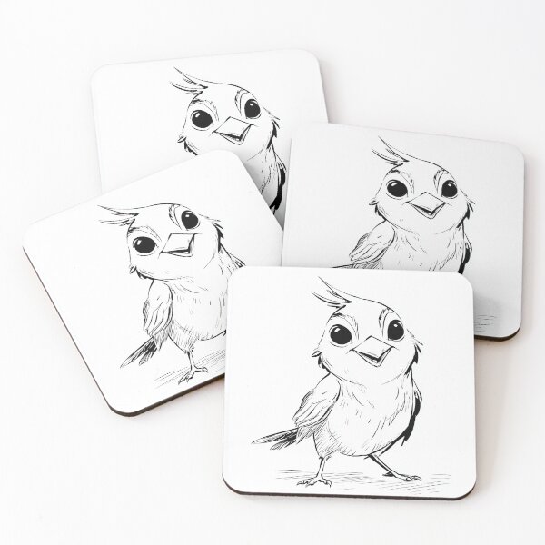 Item preview, Cute Bird - Expressive Close-up designed and sold by MidArtForge.