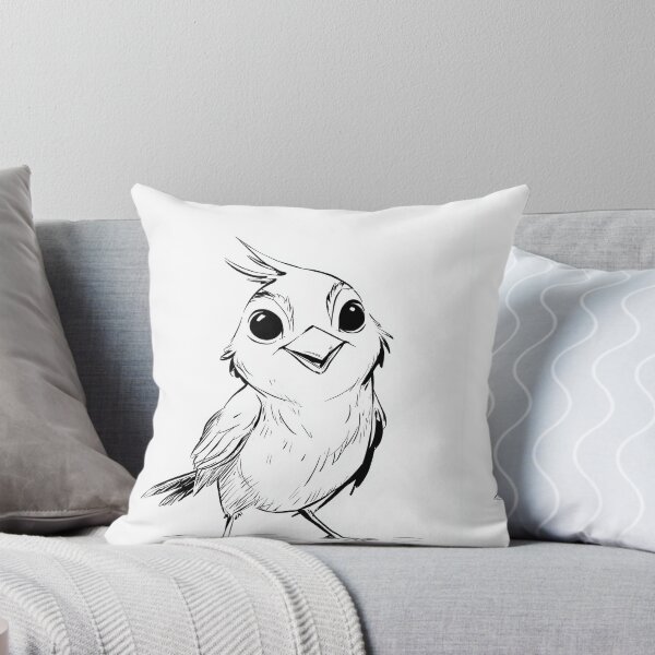 Item preview, Cute Bird - Expressive Close-up designed and sold by MidArtForge.