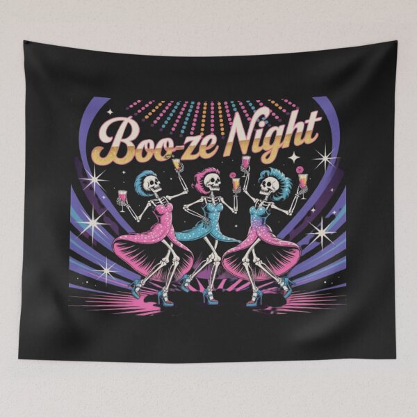 Item preview, Boo-ze Night – Glamorous Skeleton Disco Party designed and sold by Antik by Schulz.