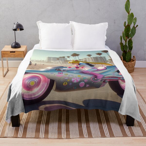 Item preview, "Moto-Rollin’ with Sassquatch Speed: Palm Trees & Pigtails Edition" designed and sold by Print Fiction.