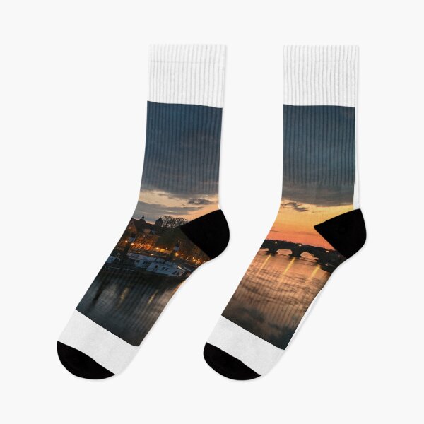 Item preview, Regensburg and Danube river at night, Germany designed and sold by goceris.