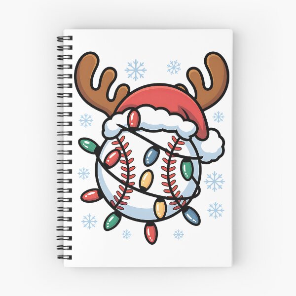 Item preview, Merry Baseball –  Christmas Lights Baseball with Santa Hat designed and sold by Jaanussar.