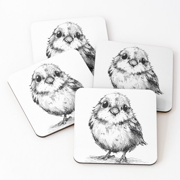 Item preview, Cute Bird - Expressive Close-up designed and sold by MidArtForge.