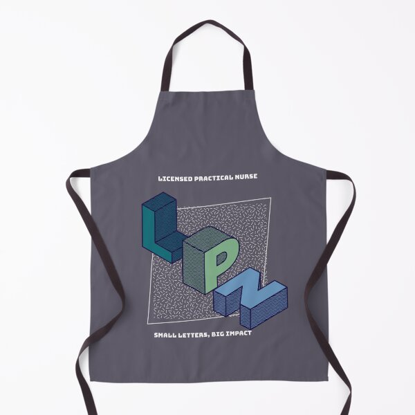Item preview, Licensed Practical Nurse Retro Geometric Design – LPN Small Letters, Big Impact designed and sold by FreshMedThreads.