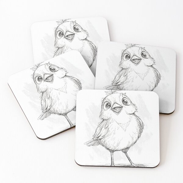 Item preview, Cute Bird - Expressive Close-up designed and sold by MidArtForge.