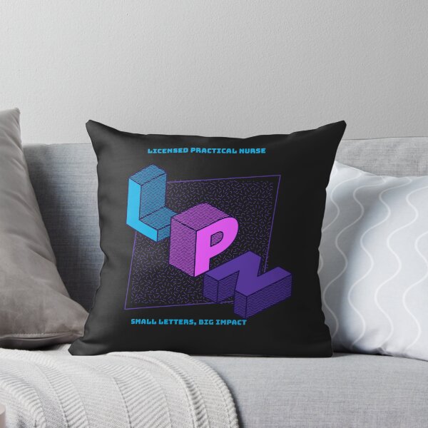 Item preview, Licensed Practical Nurse Retro Geometric Design – LPN Small Letters, Big Impact designed and sold by FreshMedThreads.