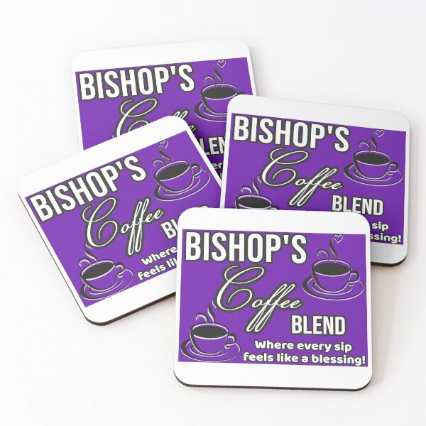 Item preview, Bishops Coffee BANNER (purple designed and sold by Flavaprints4u.