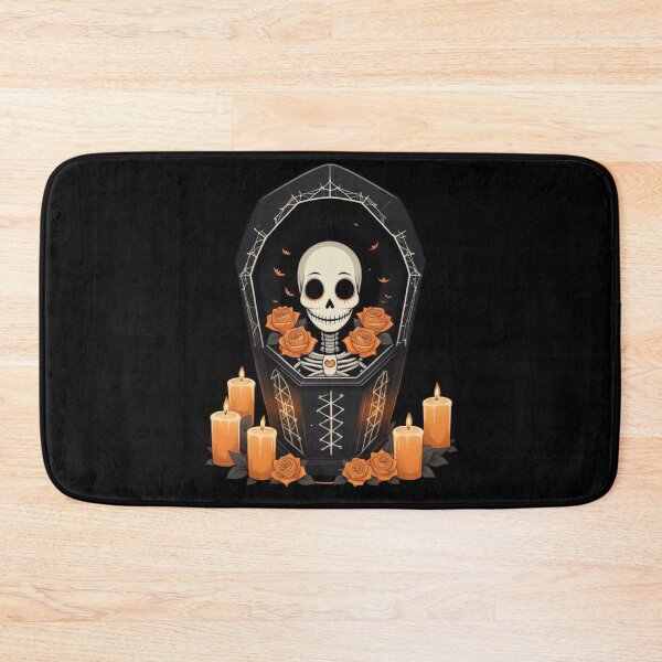 Item preview, Cute Gothic Coffin with Smiling Face designed and sold by Witch Queen Clothing.