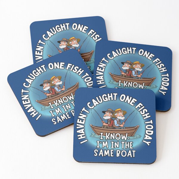 Item preview, Funny Fishing cartoon old men in boat Frit-Tees designed and sold by Shean Fritts.