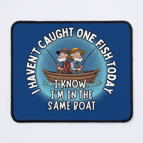 Item preview, Funny Fishing cartoon old men in boat Frit-Tees designed and sold by Shean Fritts.