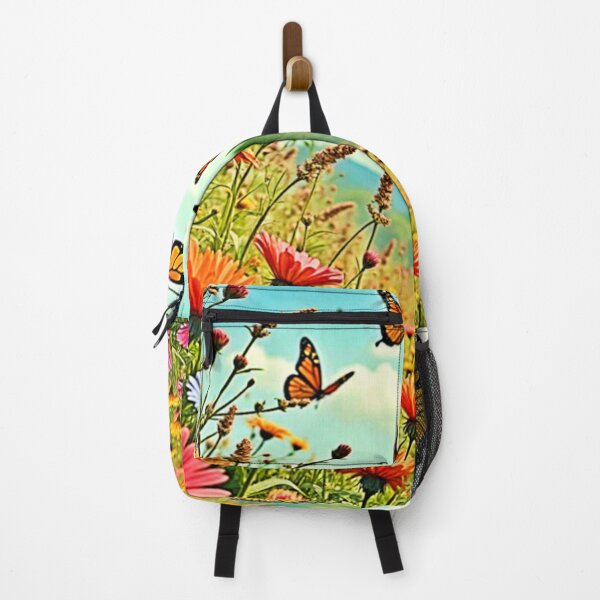 Item preview, Vibrant Wildflower Butterfly Joy Design designed and sold by Health And Fitness Posts e-Store.