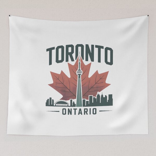 Item preview, Toronto Ontario Vintage Cityscape Design designed and sold by Paper Drip.