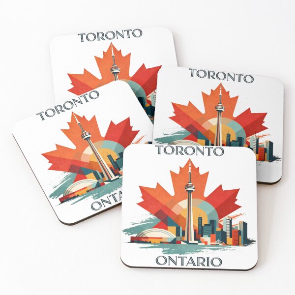 Item preview, Toronto Ontario Vintage Cityscape Design designed and sold by Paper Drip.