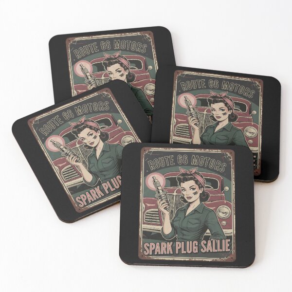 Item preview, Vintage Pin-up Garage Sign T-shirts and hundreds of other personalized products designed and sold by edsonmaciel1990.
