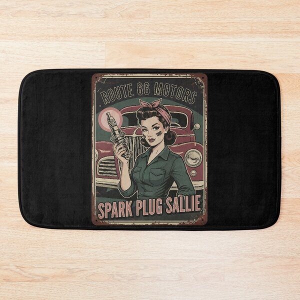 Item preview, Vintage Pin-up Garage Sign T-shirts and hundreds of other personalized products designed and sold by edsonmaciel1990.