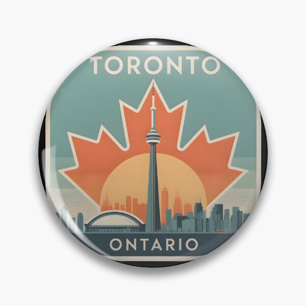 Item preview, Toronto Ontario Vintage Cityscape Design designed and sold by Paper Drip.