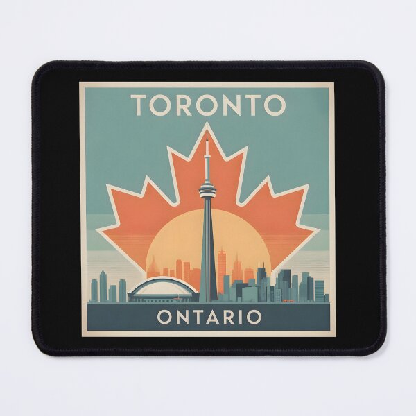 Item preview, Toronto Ontario Vintage Cityscape Design designed and sold by Paper Drip.