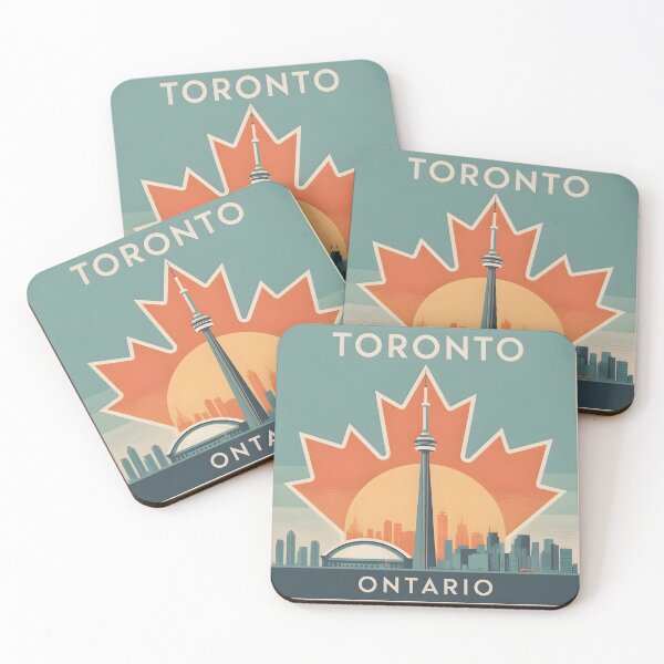 Item preview, Toronto Ontario Vintage Cityscape Design designed and sold by Paper Drip.