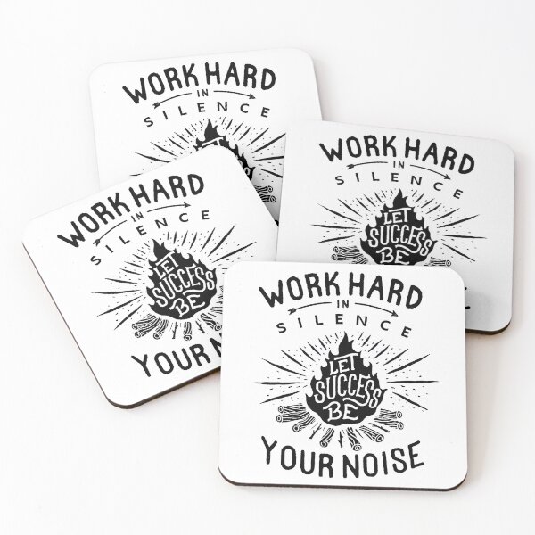 Item preview, Work Hard in Silence Success Quote designed and sold by Choose Happy.