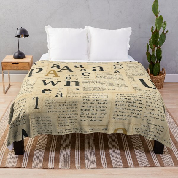 Item preview, Vintage Typography Collage – Letters on Aged Paper designed and sold by Zenvo.