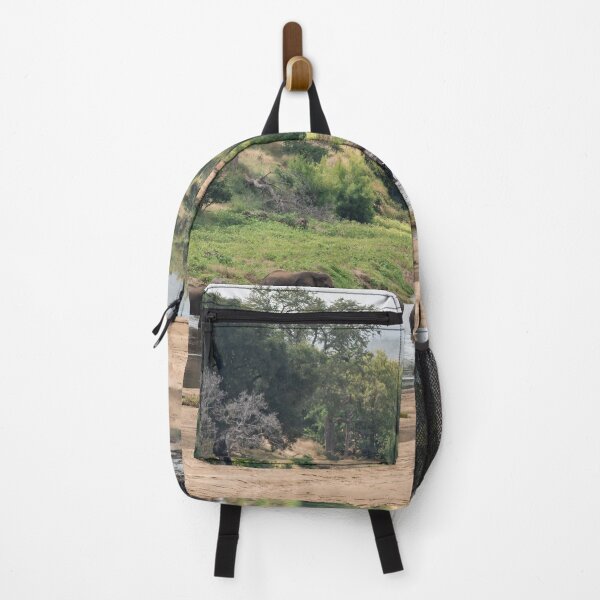 Item preview, Elephant Gathering – Panoramic View at the River designed and sold by DavideAntoniani.