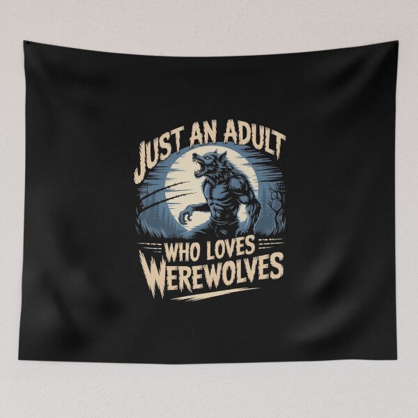 Item preview, Werewolf Lover Design – Fierce Howling Werewolf Illustration for Horror Fans designed and sold by love3617.