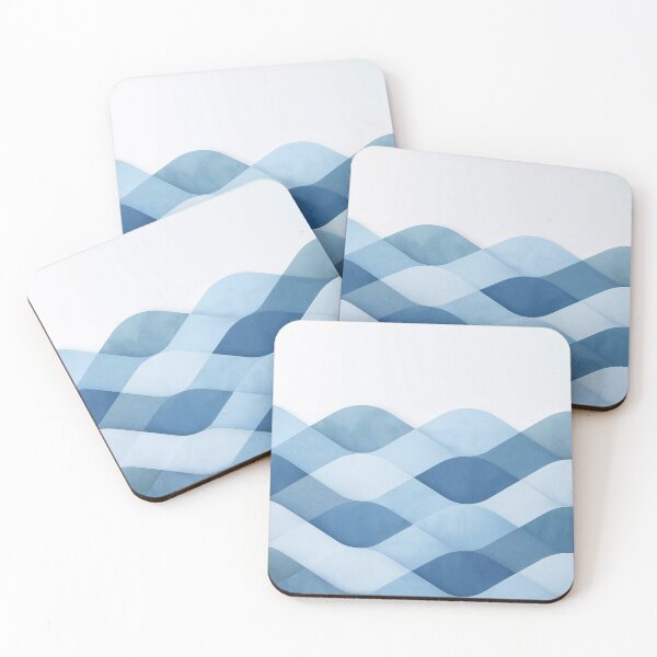 Item preview, Minimalist Blue Wave Pattern designed and sold by Gera Heartz.