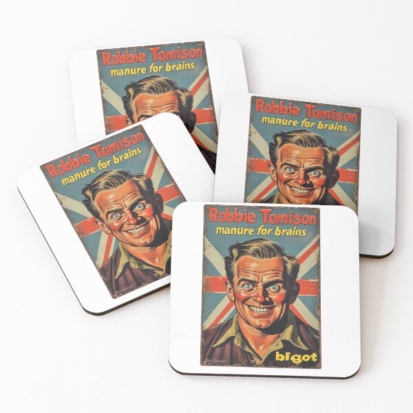 Item preview, Robbie Tominson Manure For Brains Bigot Spoof designed and sold by IanBakerToons.