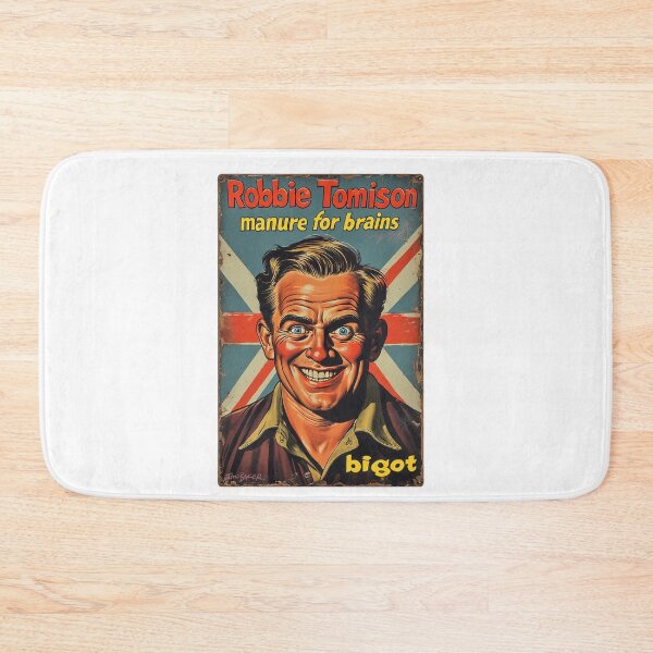 Item preview, Robbie Tominson Manure For Brains Bigot Spoof designed and sold by IanBakerToons.