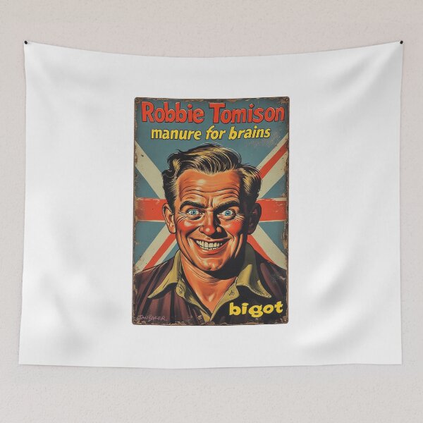Item preview, Robbie Tominson Manure For Brains Bigot Spoof designed and sold by IanBakerToons.