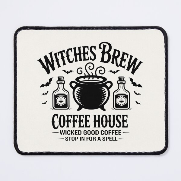 Item preview, Witches Brew Coffee House – Spooky Halloween Witch Coffee Design designed and sold by Compass and a Camera.