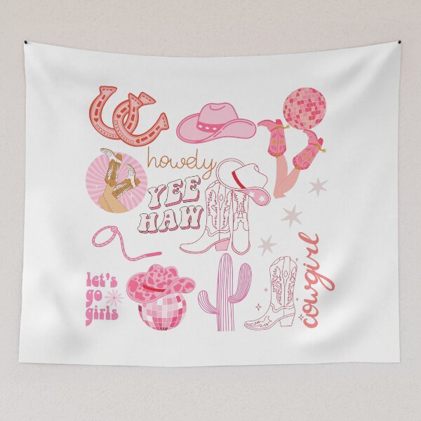 Item preview, Pink Cowgirl designed and sold by The Birdie Bloom Club.