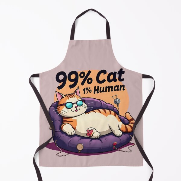 Item preview, 99% Cat, 1% Human – Funny Cat Lover T-Shirt Design designed and sold by La Velmoréa.