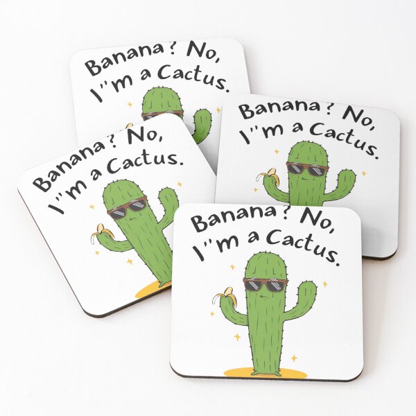 Artikelvorschau, Banane? Nein, ich bin ein Kaktus – Lustiges, skurriles Kaktus-T-Shirt-Design entworfen und verkauft von La Velmoréa.