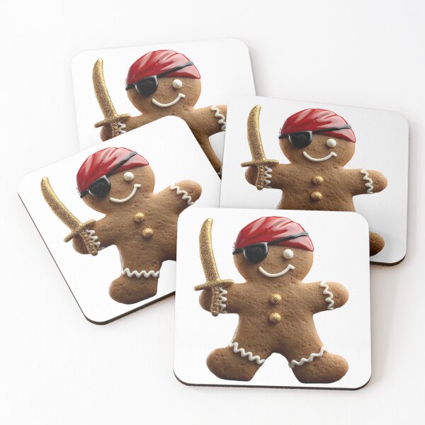 Item preview, Pirate gingerbread man with golden sword designed and sold by StormArte.