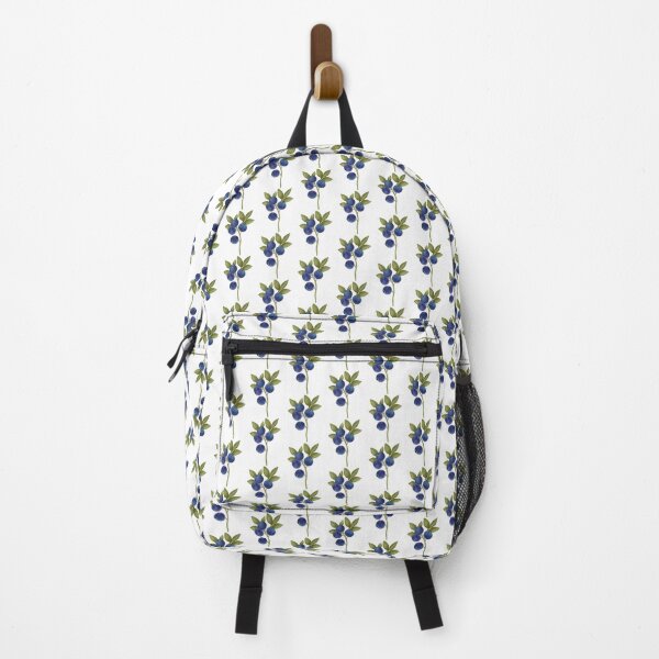 Artikelvorschau, Blaubeeren mit Blättern auf weißem Hintergrund. Handgezeichnete Illustration auf weißem Hintergrund. entworfen und verkauft von Grin Katalina Floral Patterns & Cozy Art.