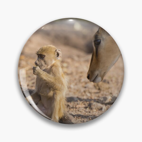Item preview, Curiosity in the Wild – Baby Baboon and Antelope designed and sold by DavideAntoniani.