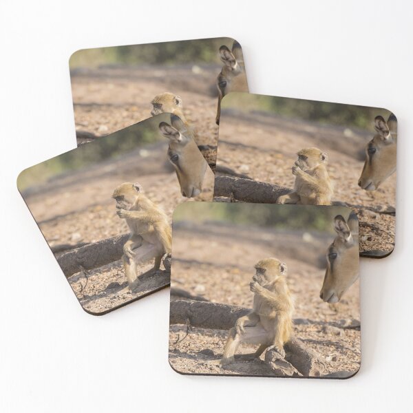 Item preview, Curiosity in the Wild – Baby Baboon and Antelope designed and sold by DavideAntoniani.
