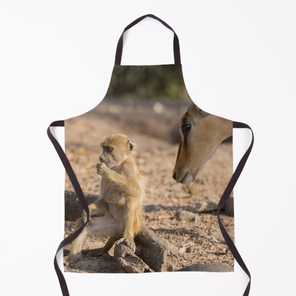 Item preview, Curiosity in the Wild – Baby Baboon and Antelope designed and sold by DavideAntoniani.