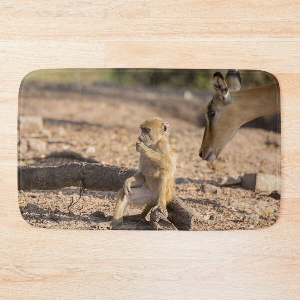 Item preview, Curiosity in the Wild – Baby Baboon and Antelope designed and sold by DavideAntoniani.