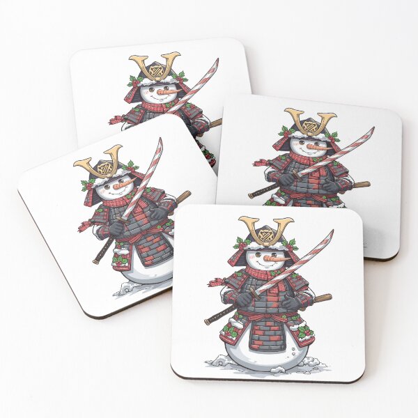Item preview, Samurai snowman in festive armor designed and sold by StormArte.