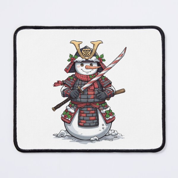 Item preview, Samurai snowman in festive armor designed and sold by StormArte.