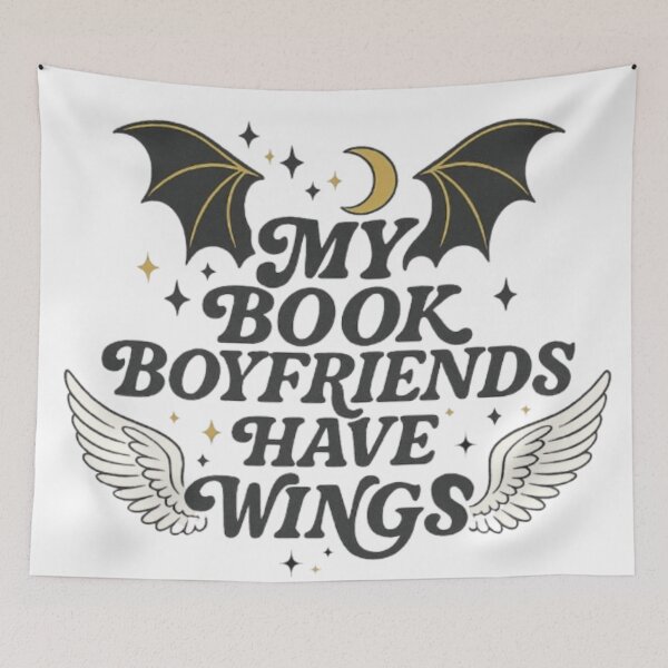Item preview, My Book Boyfriends Have Wings  designed and sold by theliteraryedit.