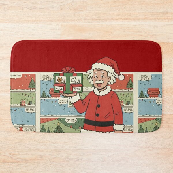 Item preview, Funny Einstein Retro-Christmas: Schrödinger-Cat Comic Style designed and sold by VieBelieve.