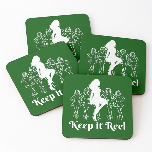 Item preview, Keep it Reel Irish Dance Silhouette designed and sold by Urban-Celt.